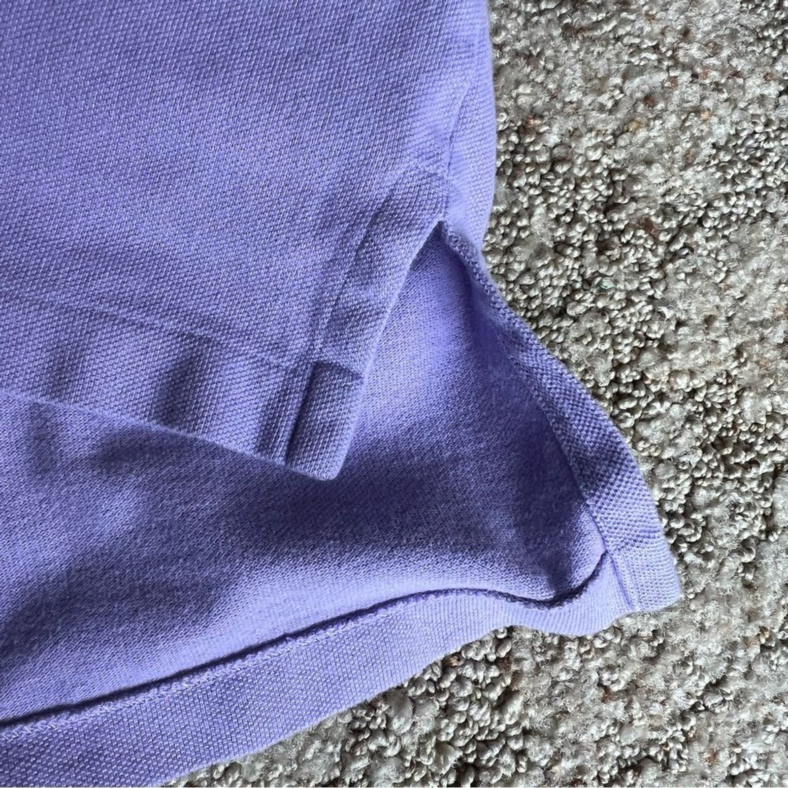 Polo Ralph Lauren camicia uomo media viola chiaro polo verde pony preppy