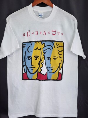 Vintage THE REMBRANDTS T Shirt concert AUTOGRAPHED 1990 Friends theme song