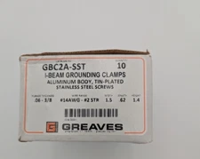 Greaves GBC2A-SST Grounding Clamp I-Beam, Lot of 10