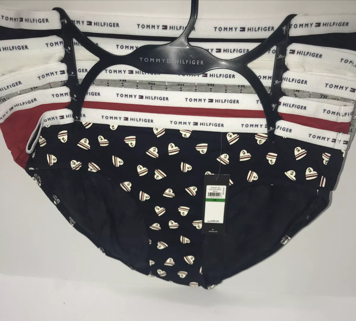 Women's Tommy Hilfiger 5 Pack Bikini Panties Underwear ,Large NWT