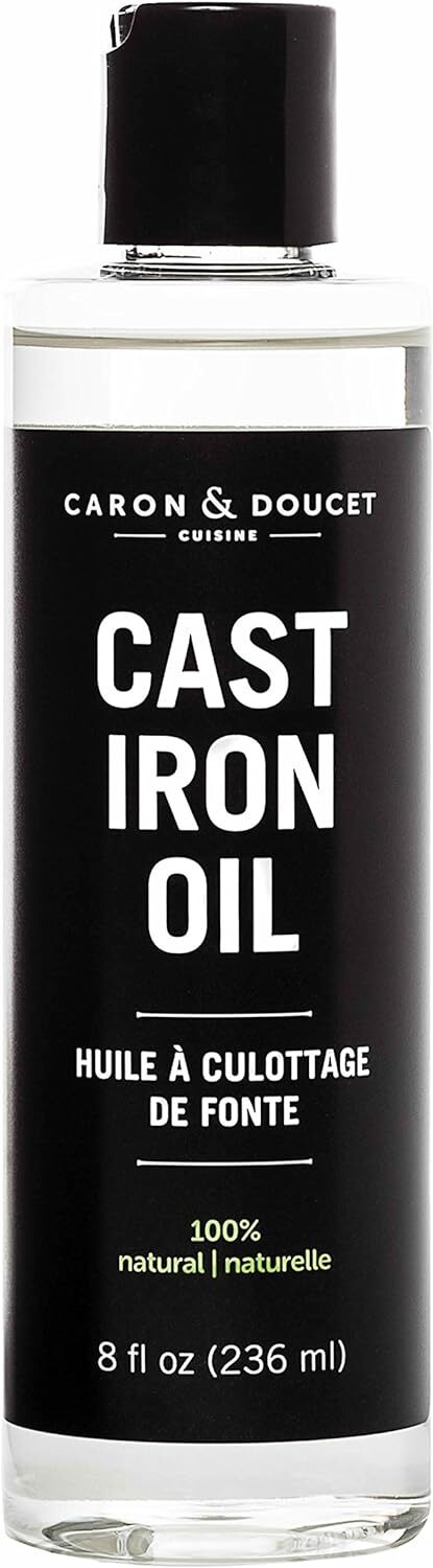 Caron &Amp; Doucet - Cast Iron Seasoning &Amp; Cleaning Oil | 100% Plant-Based &Amp; Food