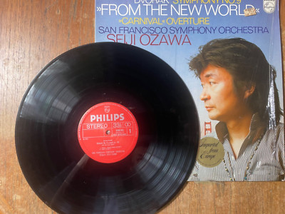 Dvořák, Seiji Ozawa, San Francisco Symph. No. 9 LP  Philips Netherlands w/Shrink