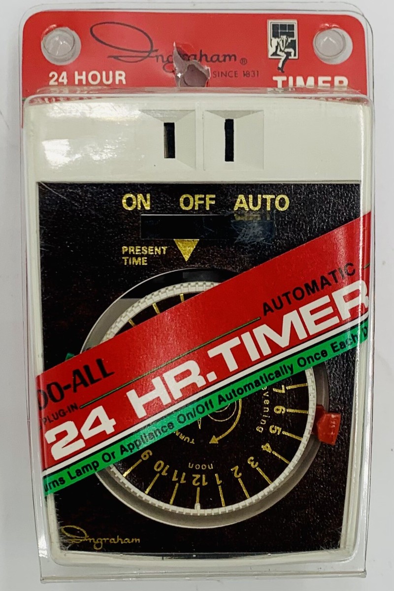Vintage Ingraham 24 Hour Automatic Timer Do-All 24hr NOS 12-010B