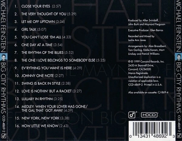 Kleines Michael Feinstein-Paket (2 CDs) + Maynard Ferguson Big Band u.a. - Bild 2 von 4