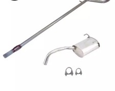 EXHAUST FOR FIAT 500 1.2 312 2008-2012 - MIDDLE & REAR SILENCER WITH FITTING KIT
