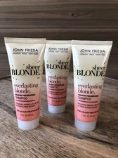 (3) John Frieda Everlasting Blonde Shampoo 1.5 oz. Travel Size Discontinued