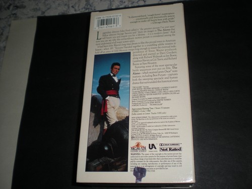 John Wayne "The Alamo" VHS 2 Tape Wide Screen Format Super Clean! - Picture 2 of 8