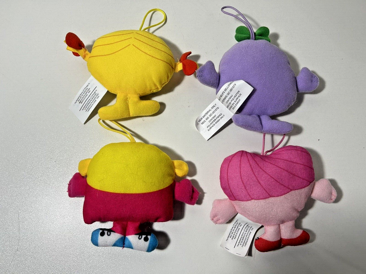 2022 McDonald's Mr Men & Little Miss Hanging Plush Toys Little