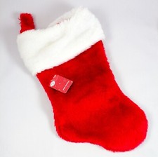 Merry Brite Plush Christmas Stocking 11.5 inches NWT