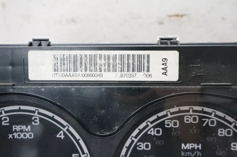 Chevrolet Silverado 1500 2010 velocímetro cuadro de instrumentos 101 k 25970357 fabricante de equipos originales Foto 3 de 4