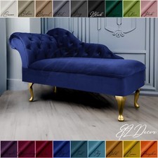 Chaise Lounge Chesterfield Sofa Royal Blue Accent Chair Lucian Tufted Longue