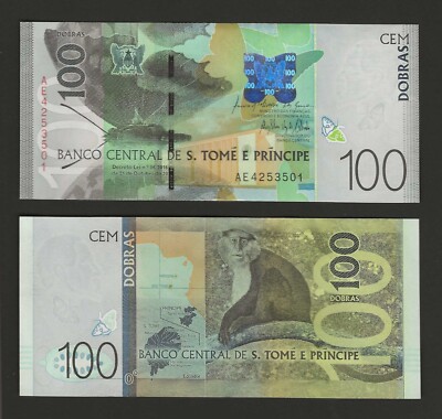 SAO TOME E PRINCIPE 100 Dobras 2016, P-74, Beautiful Note, Saint Thomas & Prince