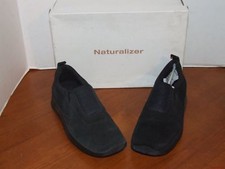 Naturalizer Energy Black Suede Casual Slip On Shoe Size 6 1/2 M