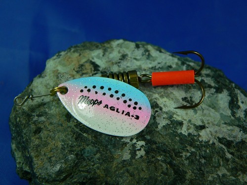1 Cucchiaino Mepps Aglia smaltato pesca trota marmorata, persico, black bass - Foto 3 di 5