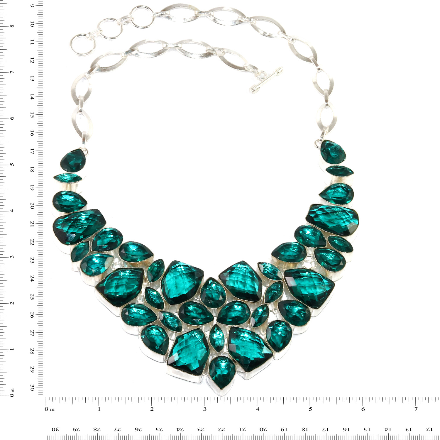 Chrome Diopside Gemstone Friendship Necklace 16-18 Inches