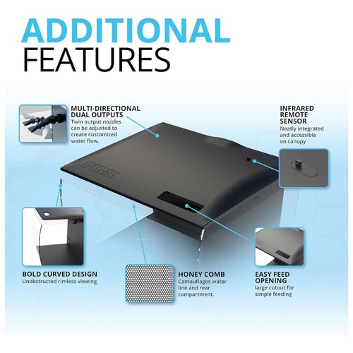Fluval FLEX LED Nano WHITE Aquarium - Remote & Integral Filter - Optional Heater - Picture 10 of 24