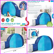 Inflatable Air Fort Tent Dome 30 Seconds To Inflate NO BOX FAN INCLUDED.