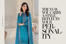 MTF LIFE IN COLOR HEAVY EMBROIDERED 3 PIECE READY TO WEAR