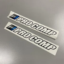 Pro Comp Suspension Decals Stickers (set of 2) 9.5" x 1.5" Decal Sticker Set