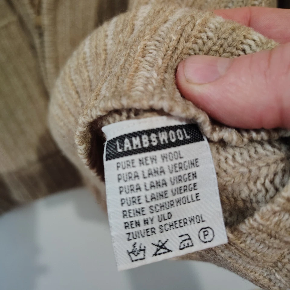 Suéter Hardy Crobb's XL Pura Lana Nueva Cremallera Completa, Perfecto para la Temporada de Otoño Foto 4 de 4