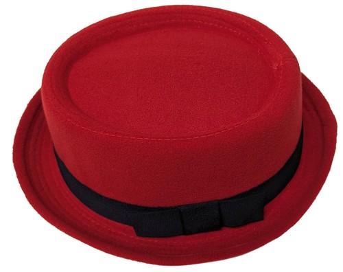 WOOL BLEND PORKPIE PORK PIE FEDORA UPTURN SHORT BRIM HAT SIZE LARGE / XLARGE - Picture 64 of 69