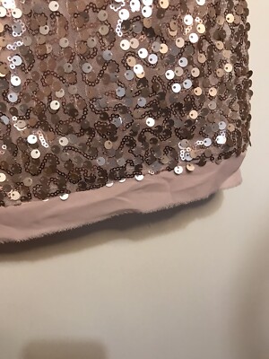 vince camuto rose gold sequin dress Women's Size 4 Blush Pink &Rose Sleeveless Shift Indianwear Bridalwear Asianwear Designerwear Pakistaniwear in BARKING