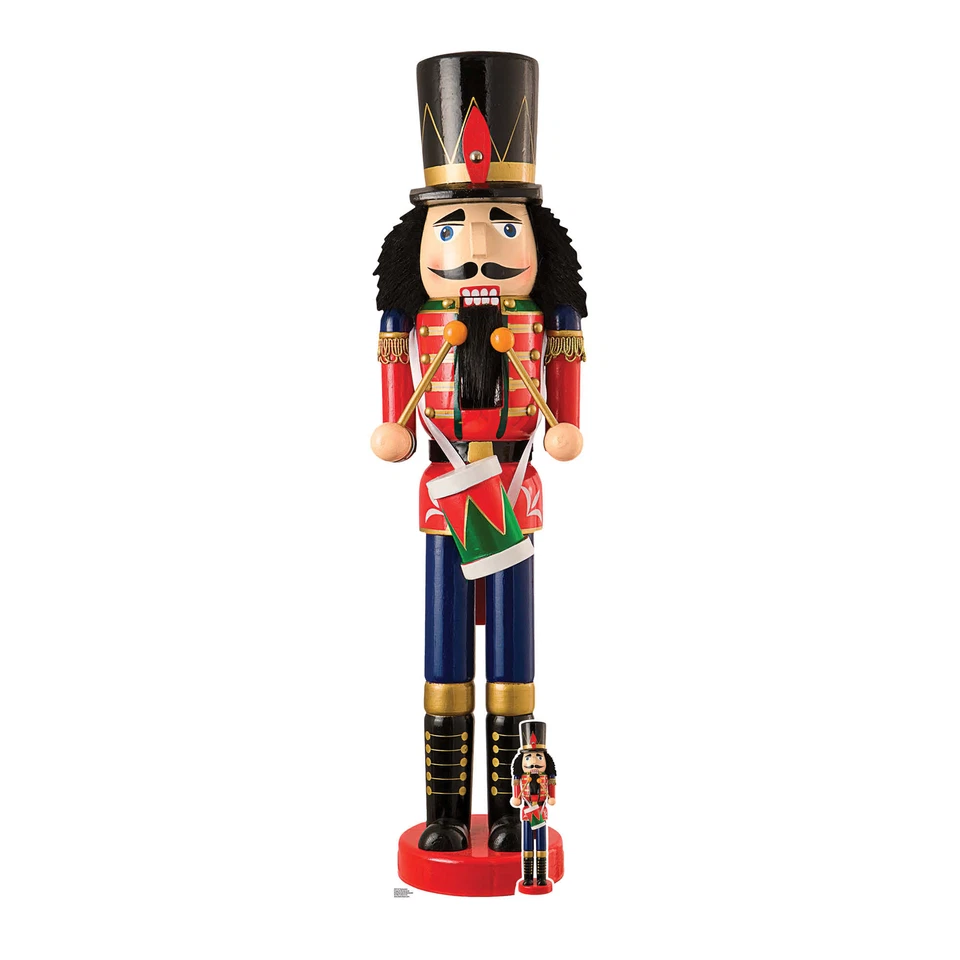 Nutcracker Soldier Christmas Lifesize Cardboard Cutout / Standee with FREE Mini