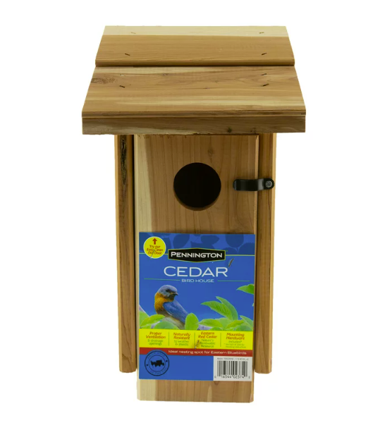 2 PACK Classic Natural Red Cedar Bluebird Wild Bird House, Bird Safe House NEW eBay