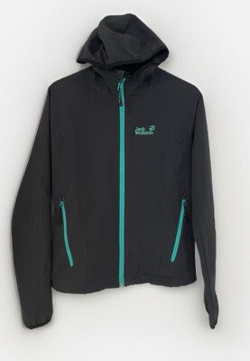  Jack Wolfskin Softshell Jacke Damen Gr. S / Marineblau Blau Flexshield TOP