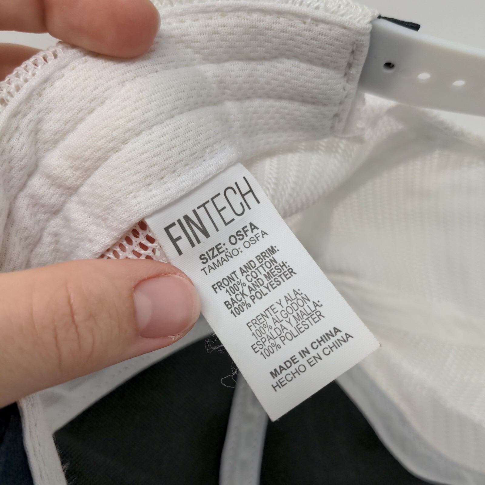 Fintech Patch Snapback Mesh Back Trucker Hat Blue… - image 7