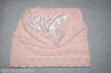 Womens INFINITY SCARF Cowl Hood FAUX FUR Super Plush Warm PALE ORANGE PEACH