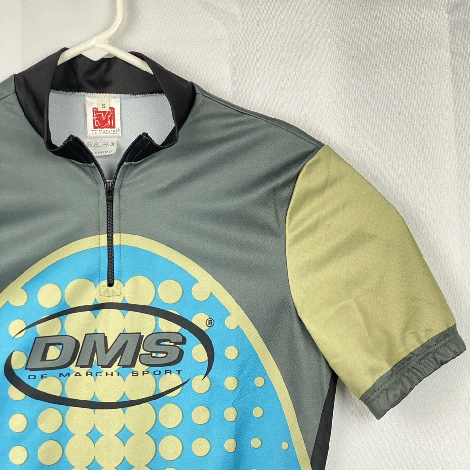 Camiseta de Ciclismo De Marchi Talla Pequeña 1/4 Cremallera Hecha en Italia Multicolor Foto 4 de 4