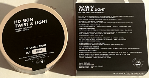 MAKE UP FOR EVER HD SKIN TWIST & LIGHT Loose Powder 1.0 LIGHT New Sealed - Picture 2 of 4