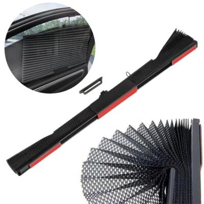 Car Pleated Curtain Auto Retractable Car Sunshade UV Protection Heat Insula E6Z1