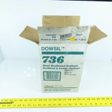 Dowsil 736 Heat Resistant Sealant -65 to 260 °C  Cartridges 300 mL ea. Box Of 1