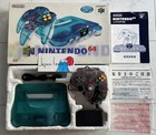 Nintendo 64 Clear Blue Console NUS-001 Region Free Tested With BOX,Controller