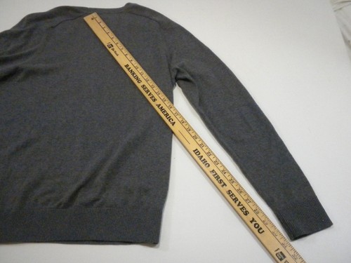 Suéter Abercrombie & Fitch Para Hombres M Gris Suave AF Ligero Cuello Redondo Alce - Imagen 11 de 12