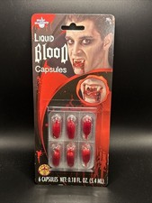 Forum Water Washable 6 Liquid Fake Blood Capsules Makeup Accessory