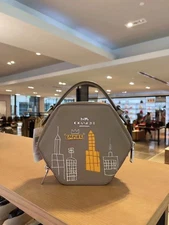 NWT Coach X Jean Michel Basquiat Hexa Empire Elm Leather Bag Handbag Purse Brown