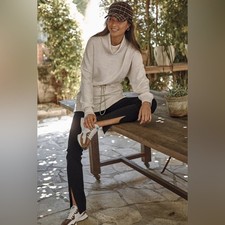 Varley Freya sweatshirt in ivory marl Small