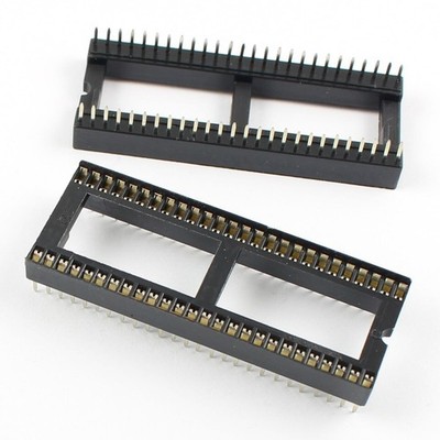 2Pcs New 1.778mm Pitch 52 Pin DIP   Type Wide IC Socket Adapter #zc
