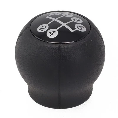 Brandneu Schalthebelknauf 1PACK Ca. 77g Kunststoff Schwarz Silber 5 Gang - Bild 1 von 3