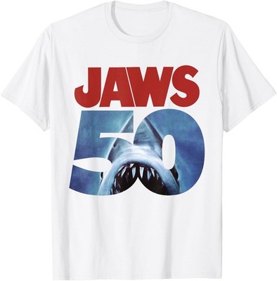 Jaws 50th Anniversary Movie Gift Retro Movie Fans Unisex T-Shirt