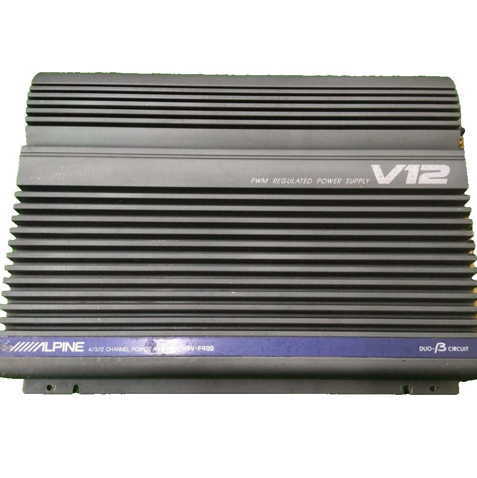 ALPINE V12 MRV-F400 整備済品 Alpine MRV-F400 Car Amplifier 4 Channel V12 Power Amp Used Tested