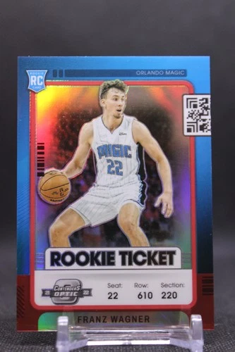 Franz Wagner #18 2021-22 Panini Contenders Optic Rookies Red Orlando Magic