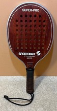 VTG Sportcraft Super-Pro Wood Official Paddle Ball Platform Tennis Racket 16.5"