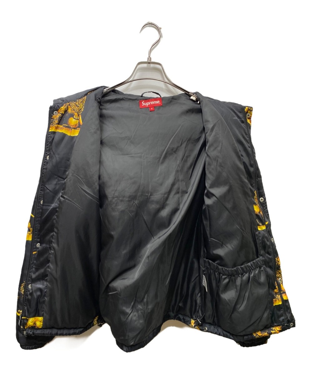 Supreme / Lions Puffy jaket/13AW/S/ポリエステル/BLK/総柄/首元汚れ有 s-l1200.jpg