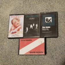 Van Halen Cassettes Lot Of 4 OU812, Diver Down, Women And Children First, 1984