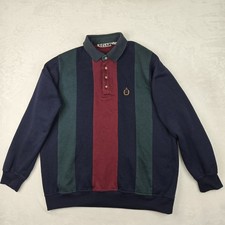 Bugle Boy Mens Vintage 90s Navy Blue Striped ...
