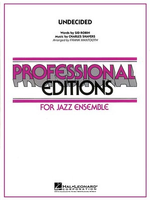 Undecided Professional Editions-Jazz Ens Score & Parts